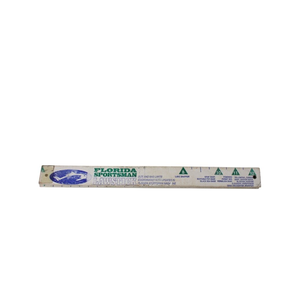 Florida Lawstick Folding Yardstick Vintage White 93833